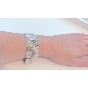 Silver chain meal bracelet